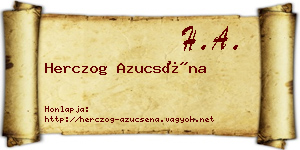 Herczog Azucséna névjegykártya